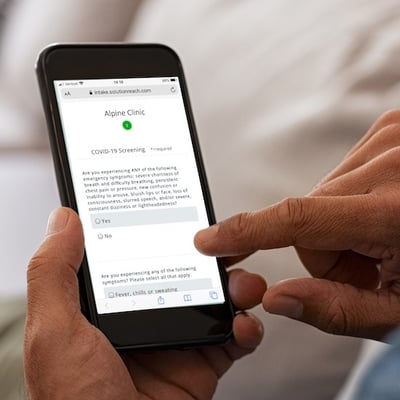 Mobile digital intake form